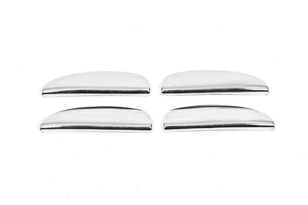 Handle Pads (4 Pcs, Stainless Steel) Carmos - Turkish Steel for Renault Scenic 1998-2003