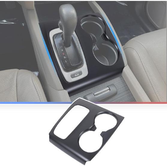 Gear Shift Panel Cover for Honda Pilot 2016-2020/ Honda Ridgeline 2017-2020, Gear Shift Knob Console Panel Trim, ABS Center Console Cup Holder Frame матовый черный