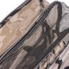 1 Stück doppelstöckiger Kosmetik-Organizer mit großer Kapazität, tragbare Reise-Waschtasche für Damen, transparente wasserdichte Make-up-Tasche