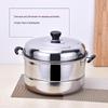 Stainless Steel Three-Layer Steamer with Tray and Soup Pot for Induction Cookers