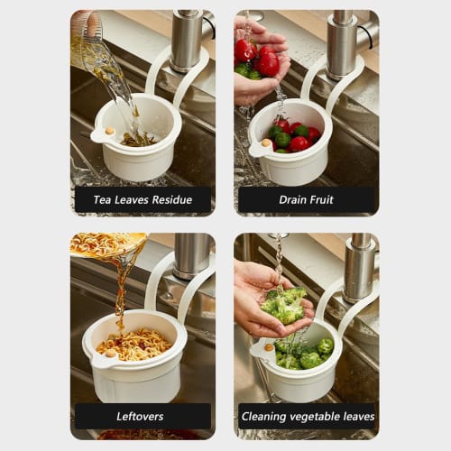 Dgayaeic Sink Drain Basket | Kitchen Drainer with Mesh Design, Garbage Filter Food Catcher for Washing Fruits and Vegetables
