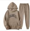 Europäische und amerikanische Herrenmode Frühling und Herbst Kapuzenpullover einfarbig Pullover-Anzug Herren Sport- und Freizeitanzug Herren-Kapuzenpullover