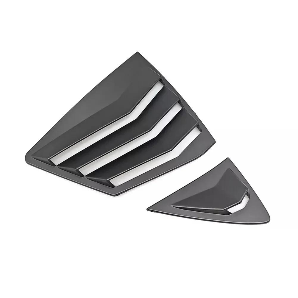 4pcs Matte Black Car Rear Window Vent Louver Covers Trim Sticker Vent For Toyota For Camry 2025+ LE XLE SE Exterior Accessories