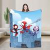 Spidey And His Amazing Friends Blankets  Super Soft Funny Plush Throw Blanket For  Chair Sofa Bed Flannel Bedspread Bed Cover