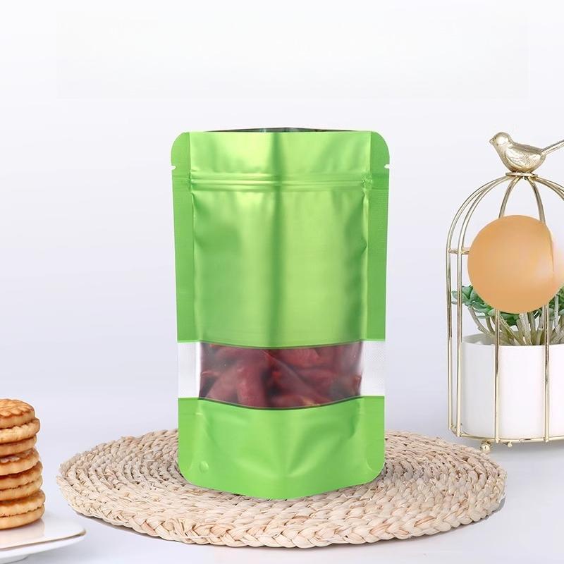 Window Independent Aluminum Foil Sealed Bag, Color Moisture-proof and Light Proof Flower Tea Nut Packaging Bag,  Candy and Snack Sealed Bags