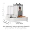 Pet large-capacity feeder integrated automatic water dispenser cat food bowl dog feeding bowl cat bowl dog bowl pet supplies