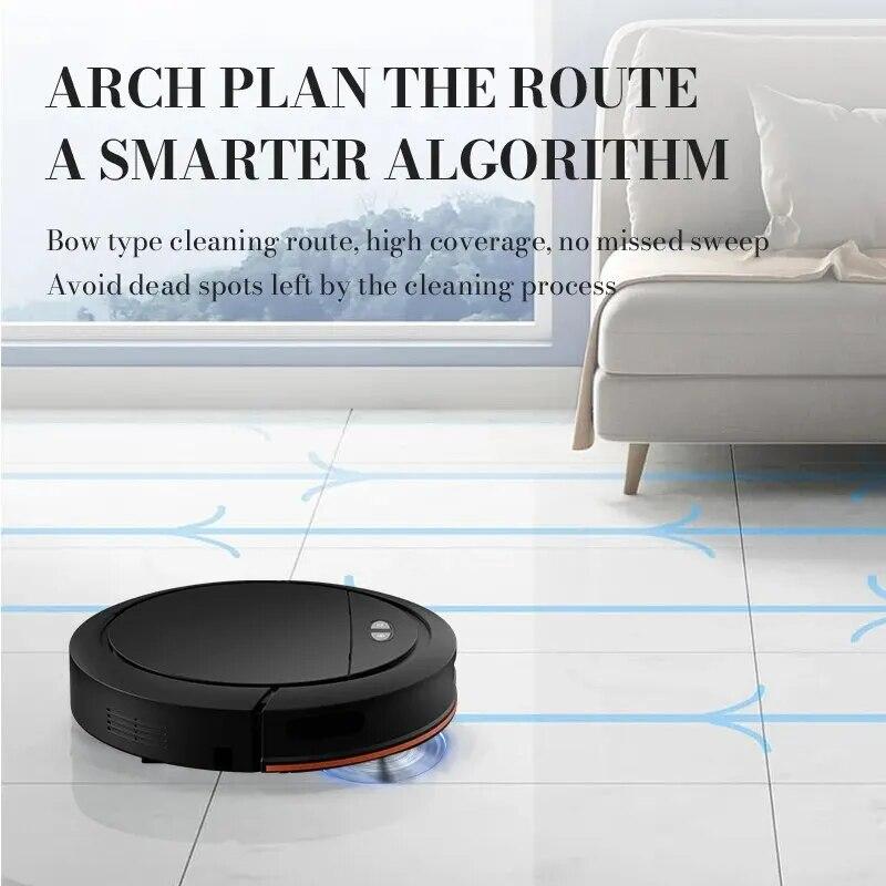 Intelligent Sweeping Robot Fully Automatic Household Sweeping And Towing Automatic Recharge With Wifi APP Control 4000Pa Suction