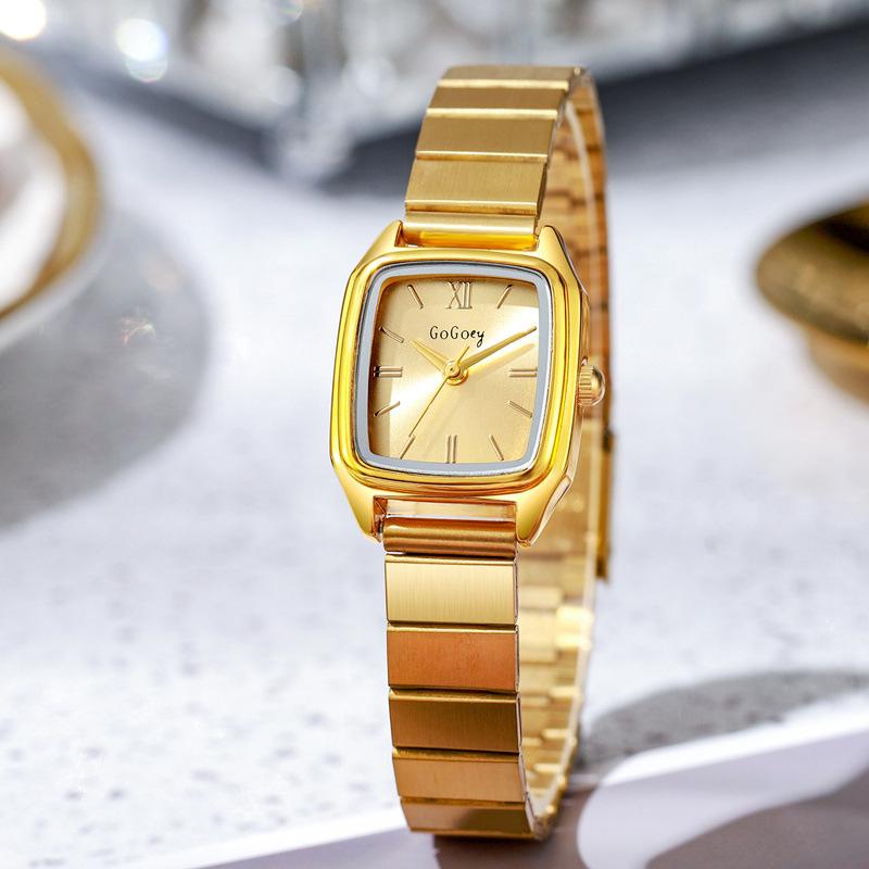 Ceasuri de Dama Marca de Lux Ceas Auriu pentru Femei Quartz Fashion Simplu Retro Ceas Cadou Relogio Feminino