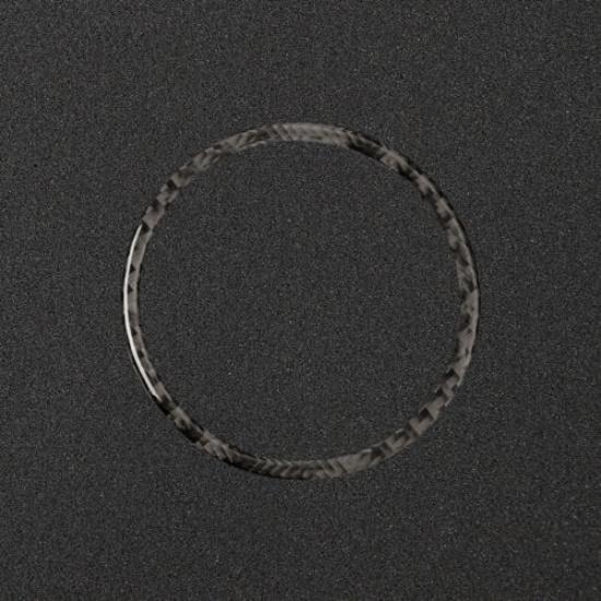 Real Carbon Fiber Clock Circle Frame Cover Sticker For Porsche Macan 2014-