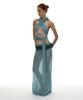 Partimento Woman Crochet Knit Maxi Skirt_Sky