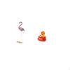 Flamingo Treasure Sculpture Modern Figurine with Metal Stand for Garden Home Decor And Prosperity