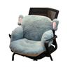 Cute Chair Cushion Comfy Plush Seat Cushion with Backrest Non-Slip Floor Pillow Tatami Seat Pad for Office Lazy Sofa Bedroom