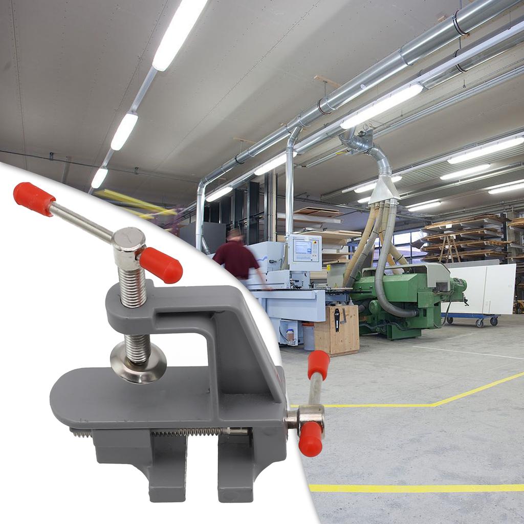 Lightweight Aluminum Alloy Mini Table Vise with Lock Clamp Suitable for Crafting Hobby Finishing and Small Project Work