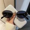 Round Frame Sunglasses for Women Fashion Decor Street Photo Eyewear
