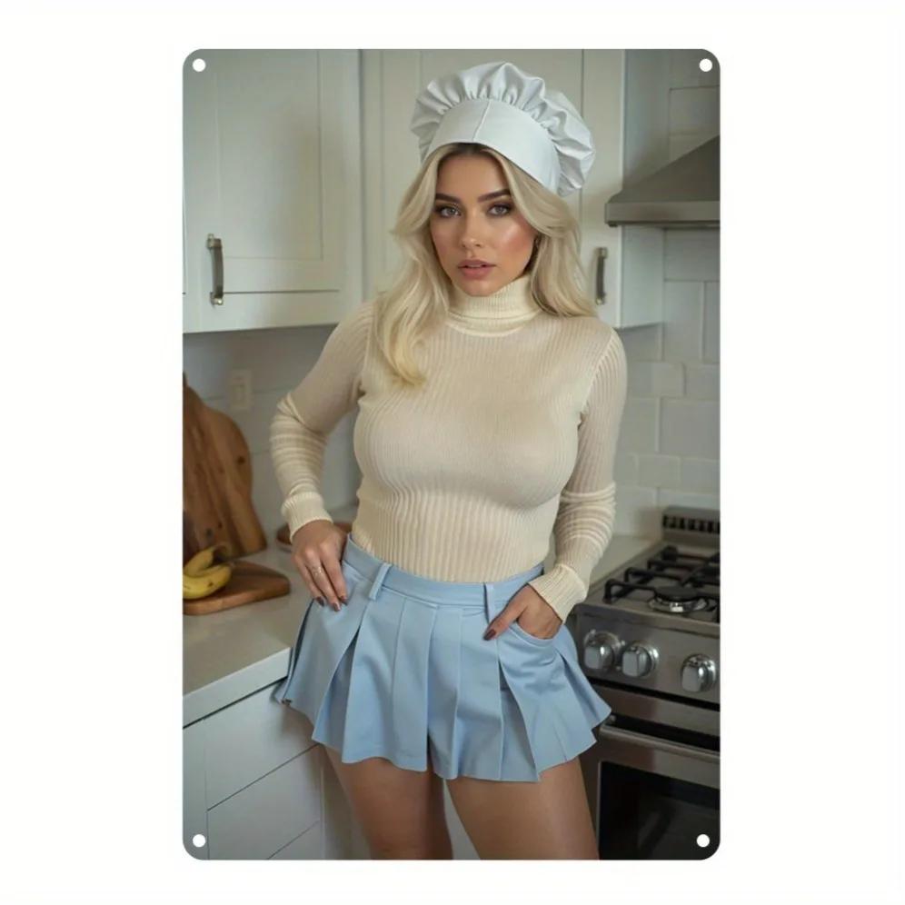 

Vintage Aluminum Metal Tin Sign Wall Art 8x12 Inch Home Decor 20x30cm білий