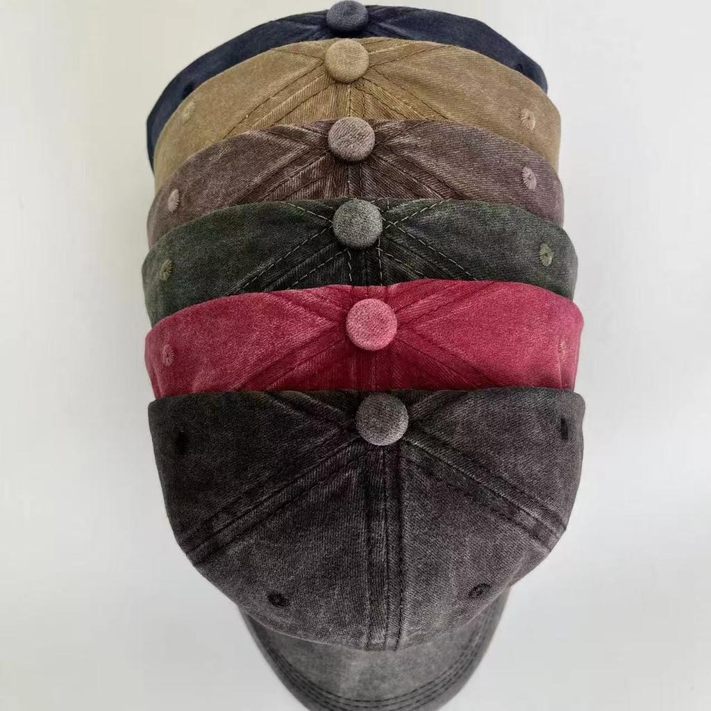 Baseball Cap Washed Cotton Men Women Snapback Hat Vintage Hip Hop Caps Solid Color Dad Hat Bone Casquette Outdoor Casual Sport