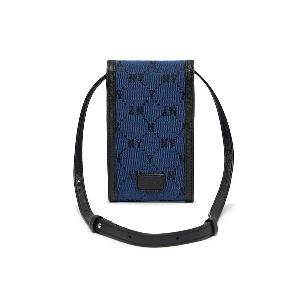 MLB Monogram Series NY Yankees Retro All Over Print Accessory Small Bag Unisex Shoulder Bag Midnight-Blue 3ACRH011N-50BLD