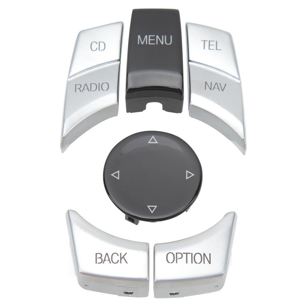 Center Console Multimedia Control Button Knob High Hardness Multimedia Button Cover Trim Durable Colorfast for E84 E70