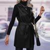 Women's Slim Fitting Jacket Women's Motorcycle Wear, Standing Collar Leather Jacket