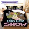 The Big Lez Show Sassy Night Forest 3 Pieces Bedding Set, Cartoon Bigfoot Duvet Cover & Pillowcases