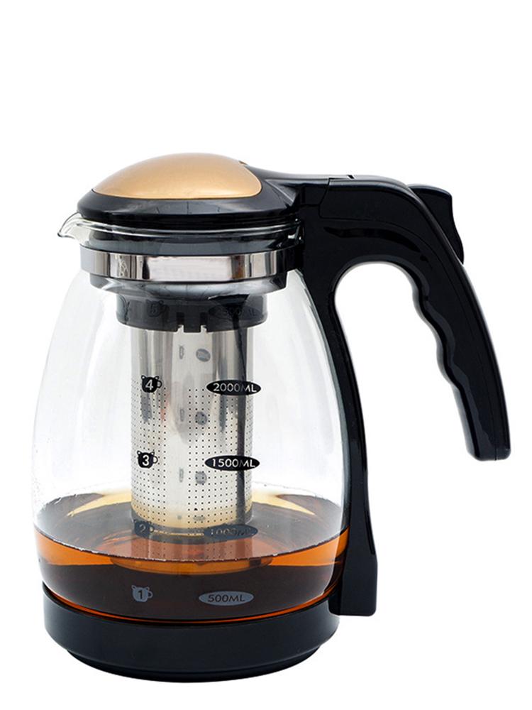 Large Heat-Resistant Glass Teapot with Filter for Flower Tea
