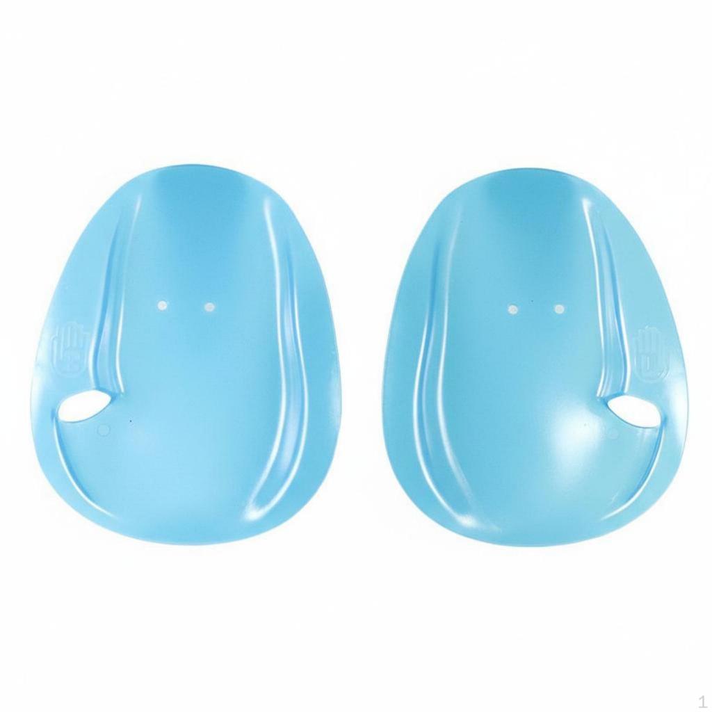 2 Pieces Swimming Hand Paddles Ergonomic Design Webbed Fins Lightweight Finger Flippers