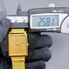 Used [Rare/Good Condition] Old Seiko Tank Square Gold Quartz Men's Watch
