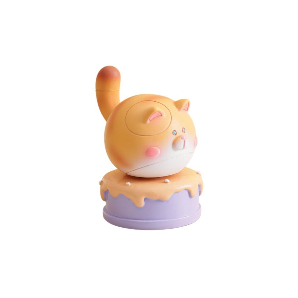 Exquisite Kitty Rotating Figurine Multicolor Table Ornament Cute Siamese Cat Statue  Car Ornaments