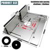 Multifunctional Aluminium Router Table Insert Plate Woodworking Electric Wood Router Flip Plate for Working Benches Router Plate