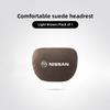 Suede Car Headrest Seat Back Cushion Comfortable Memory Foam For Nissan Qashqai J11 J12 Sylphy N7 Teana Note Navara Juke GTR Y62
