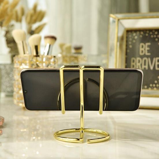 Lazy Phone Bracket Stable Steady Strong Bearing Cell Capacity Ironwork Support Phone Desk Stand Holder Mobile