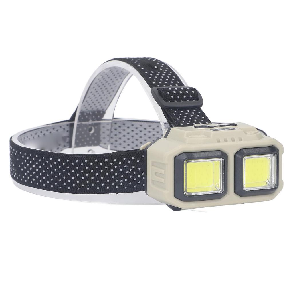 LED COB Headlamp Super Bright USB Rechargeable Lightweight  Mounted Flashlight with Motion Senso