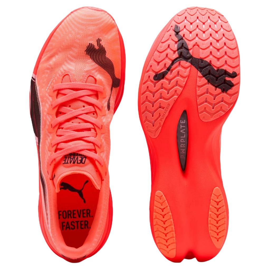 Puma Deviate Nitro Elite 3 Glødende Rød Herre Sneakers Svart 309809-06