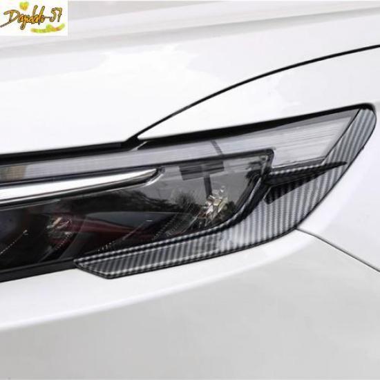 For Honda CRV CR-V -2024 Carbon Fiber Style Front Headlight Lamp Strip Trim