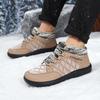 TUINANLE Winter Thick Bottom Plush Fur Snow shoes Warm Cotton Shoes Women's Casual Lace Up Keep Warm sneakers
