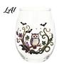 Fall Harvest Party Supplies Halloween Theme Glass Tumbler Ghost Black Cat Skull Pumpkin Hand Painted Cups Cup Spooky Lead-free Glassware for Party