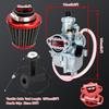 FVRITO VM22 26mm Carburetor Throttle Assembly Main Jets Kit for Predator 212cc 224cc 196cc Non Hemi Coleman CT200U BT200X Mini Bike KT196 Go Kart