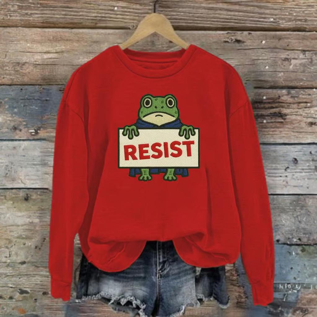 Women's Fashion Daily Versatile Casual Sweatshirts Long Sleeve Round Neck Top Sweatshirts