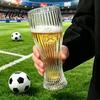 Thick Soda Lime Glass Football Beer Glass 300ml/450ml Capacity Transparent Craft Mug Stain Resistant Glassware for Home Bar Soccer Tumbler