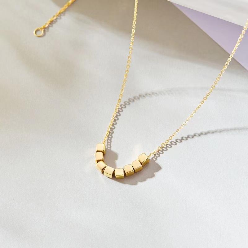 

Геометрическое квадратное ожерелье из нержавеющей стали женское ключичное серебряное ожерелье Bafanglai золотой