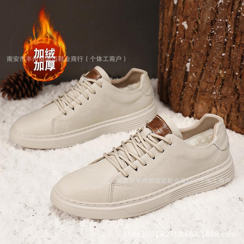 

2025 новая модель мужских туфель с низким верхом в европейском стиле, туфли из двухслойной коровьей кожи, британский тренд, повседневные универсальные спортивные туфли, внешняя торговля 47