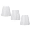 3pcs Fabric Lampshade Pleated Clip On Decorative Lamp Shade for Wall Table Lamp Modern E14 Candle Ch