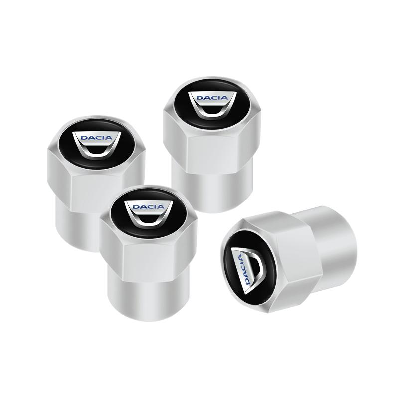

4Pcs Car Wheel Tire Valve Caps Tyre Stem Covers Accessories For Dacia Duster Spring Logan Sandero Jogger Lodgy Bigster Dokker RS