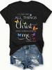 Butterfly I Can Do All Things Christ Strengthens Me T-shirt