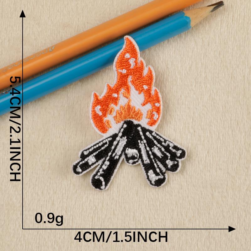 

Круглый значок Серия Кемпинг Термоаппликация Вышитая нашивка для аксессуаров для одежды