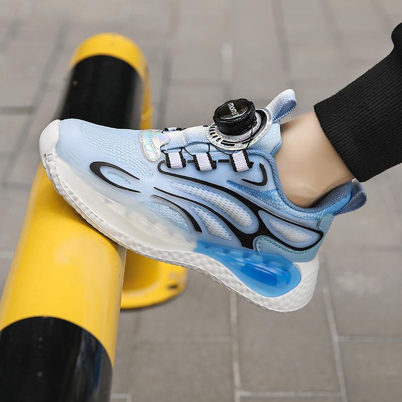 28-40 Children's Large Lightweight Breathable Fashionable Double Mesh Sports and Leisure Shoes Outdoor Running Shoes