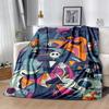 1pc Halloween Nightmare Mashup Soft Throw Blanket Flannel All Season Light Weight Living Room/Bedroom Warm Blanket. M7290118