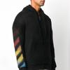 Diag Brushed Mohair Zip Hoodie OMHA073F20KNI0011087