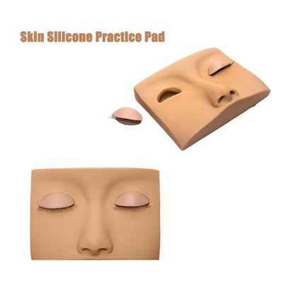 Testa Manichino per Pratica Estensione Ciglia Finte Riutilizzabile Occhi Simulati 3D Modello di Allenamento Trucco Occhi Occhi Sostituibili