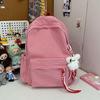 Schoolbag Japanese idyllic versatile student backpack women's small fresh plaid casual simple schoolbag travel backpack